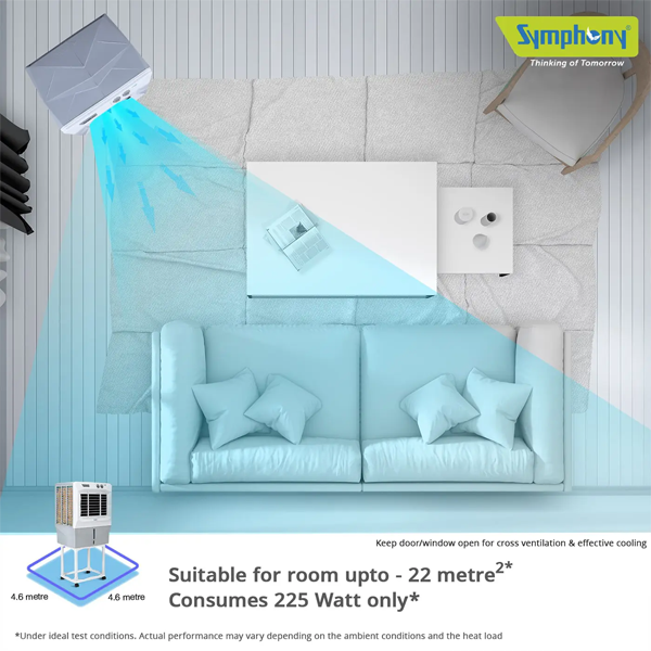 Buy Symphony 41 Litres Jumbo 45DB Desert Air Cooler - Vasanth and Co