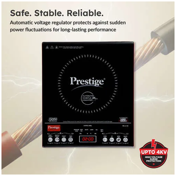 Prestige PIC 3.1 V3 2000W Induction Cooktop with Whistle Counter – Vasanth & Co