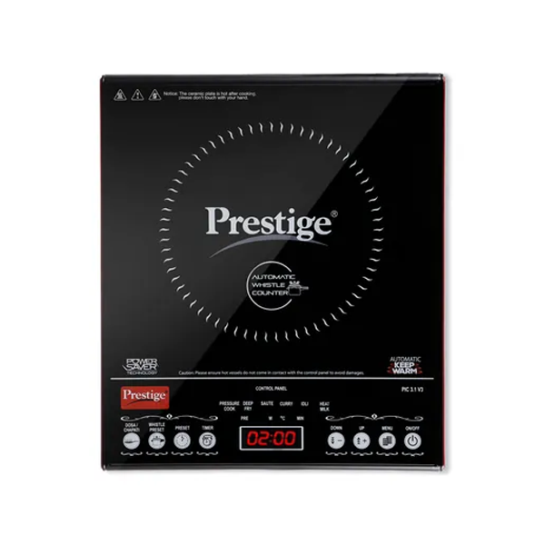 Prestige PIC 3.1 V3 2000W Induction Cooktop with Whistle Counter – Vasanth & Co