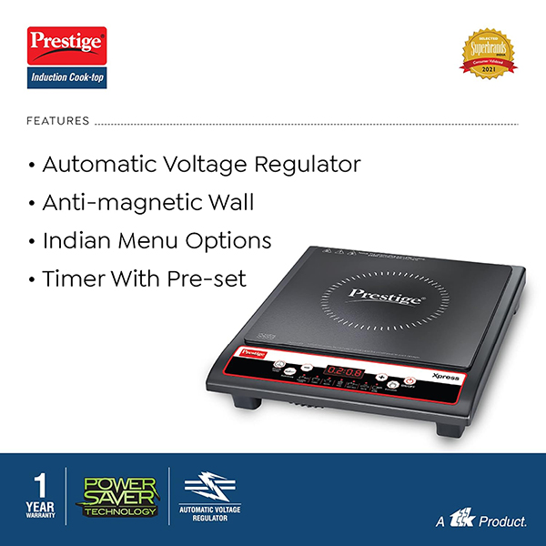 Prestige Xpress 1200W Induction Cooktop with Voltage Regulator – Vasanth & Co