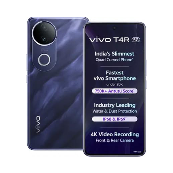 Buy Vivo T4R 5G 8GB 128GB Twilight Blue Mobile Phone – Vasanth and Co