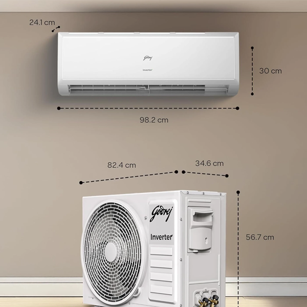 Buy Godrej 1.5 Ton 3 Star SIC 18PTC3 WZT White Split Inverter AC – Vasanth and Co