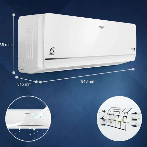 Buy Whirlpool 1.5T 3S INV EXP S6M2PP0 3DCool Inverter Split Air Conditioner – Vasanth and Co