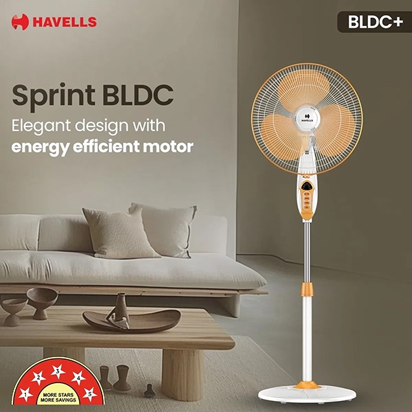 Buy Havells 400 mm 1 Star Sprint HS Pedestal Fan – Vasanth and Co