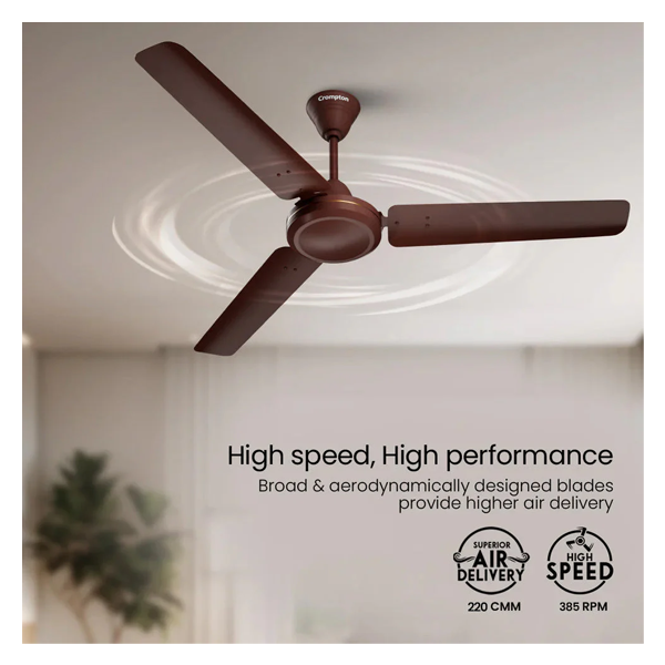 Buy Crompton 48 Inch HS 1 Star High Speed Riviera Ceiling Fan – Vasanth and Co