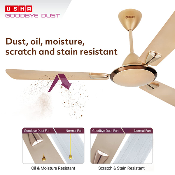 Buy Usha 1200 mm 1 Star Striker Galaxy Ceiling Fan – Vasanth and Co