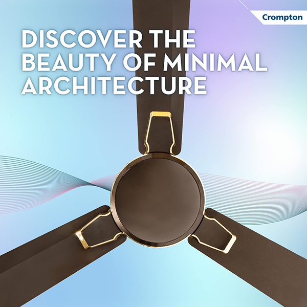 Buy Crompton 1200 mm Prime Antidust Bakers Brown Premium Design Ceiling Fan – Vasanth and Co