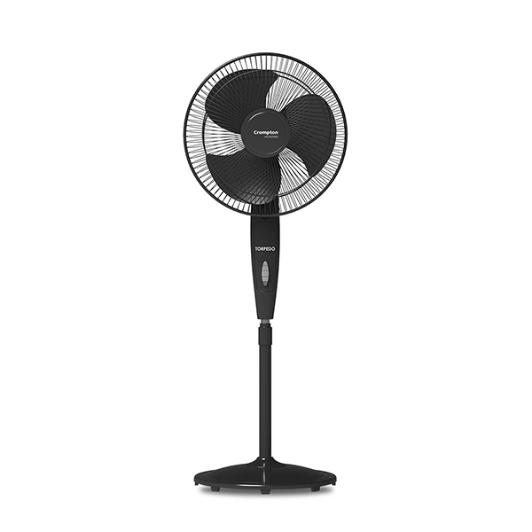 Buy Crompton 400 mm 16 Inch Black High Speed Torpedo Pedestal Fan – Vasanth and Co