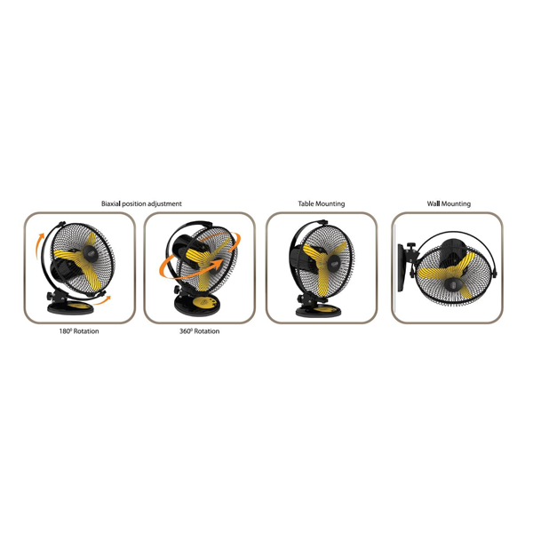 Buy V-Guard 225 MM Selfee Yellow Black Personal Fan – Vasanth and Co