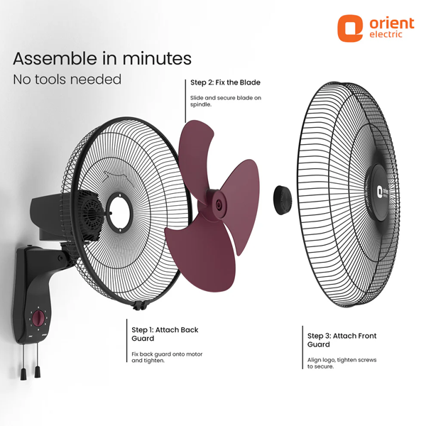 Buy Orient 400 MM 47 3-in-1 High Speed Wall Fan – Vasanth and Co