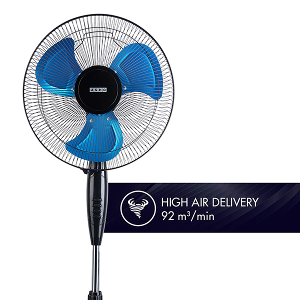 Buy Usha 400 MM Colossus Rust Free Blue Pedestal Fan – Vasanth and Co