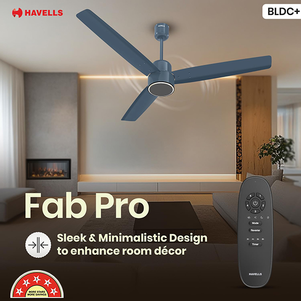 Buy Havells 1200 MM EPIC BLDC PRO Denim Blue Ceiling Fan – Vasanth and Co