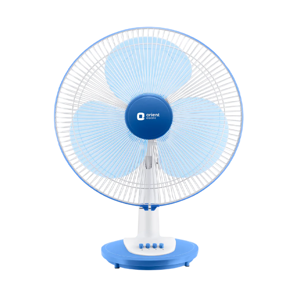 Buy Orient 400 MM Desk 25 White Blue Table Fan – Vasanth and Co