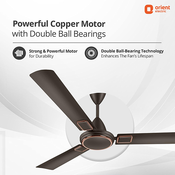 Buy Orient 1200 MM Electric Falcon 425 Deco Metallic Bronze/Copper Ceiling Fan – Vasanth and Co