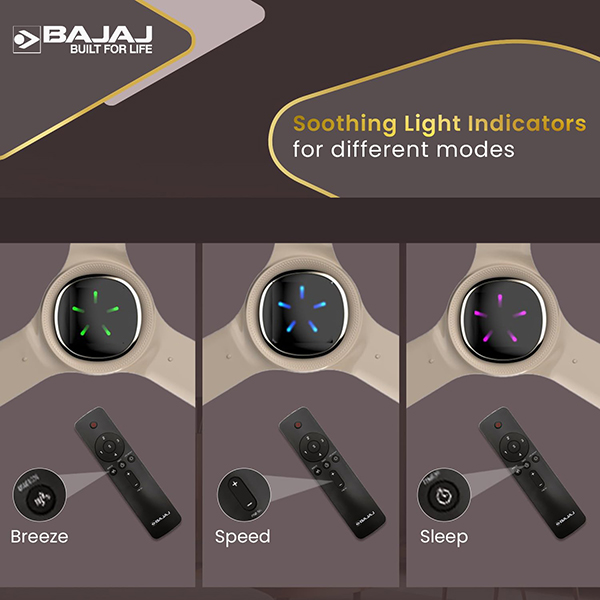 Buy Bajaj 1200 MM 5 Star Eurostos BLDC Bronze Mist Ceiling Fan – Vasanth and Co