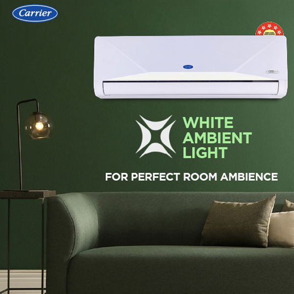 Buy Carrier 1.5 Ton 5 Star 19K XCEED LUMO Gxi Wi-Fi White Split Inverter AC - Vasanth & Co