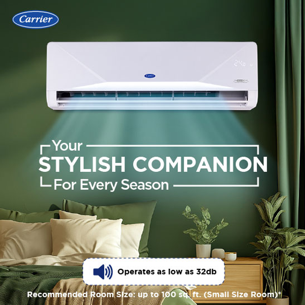 Buy Carrier 1.5 Ton 5 Star 19K XCEED LUMO Gxi Wi-Fi White Split Inverter AC - Vasanth & Co