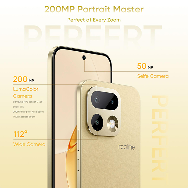Buy Realme 16 Pro 5G (12GB Ram + 256GB) Master Gold Mobile Phone - Vasanth and co