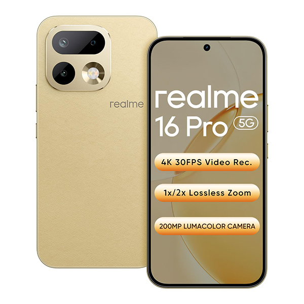 Buy Realme 16 Pro 5G (12GB Ram + 256GB) Master Gold Mobile Phone - Vasanth and co