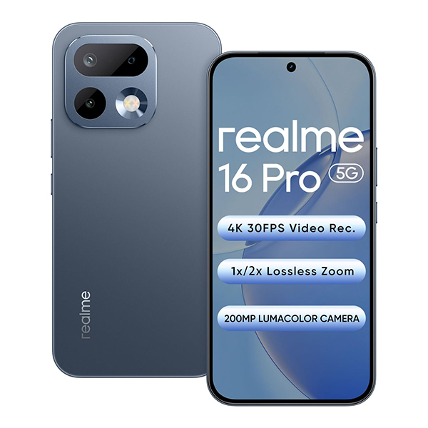 Buy Realme 16 Pro 5G (8GB Ram + 256GB) Pebble Grey Mobile Phone - Vasanth and co