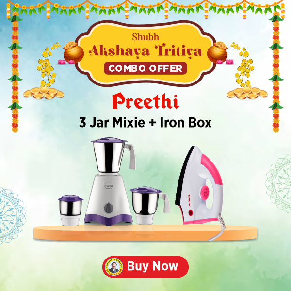 Buy Preethi Crown MG-205 500-Watt Mixer Grinder - Vasanth and co