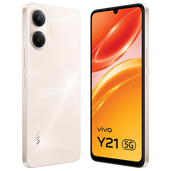 Buy Vivo Y21 5G 4GB RAM 128GB Champagne Gold Mobile Phone - Vasanth & Co