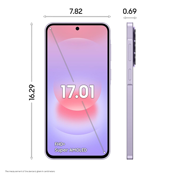 Buy Samsung Galaxy A37 5G 12GB RAM 256GB Awesome Lavender Mobile Phone - Vasanth & Co