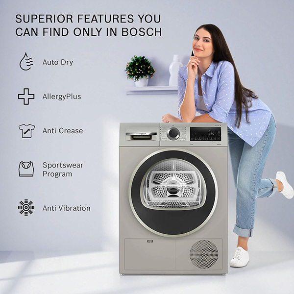 Buy Bosch 9 Kg WPG24108IN Heat Pump Tumble Dryer - Vasanth & Co