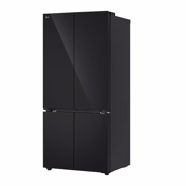 Buy LG 610 L GV-B25FFGMB Black Glass Finish French Door Refrigerator - Vasanth & Co