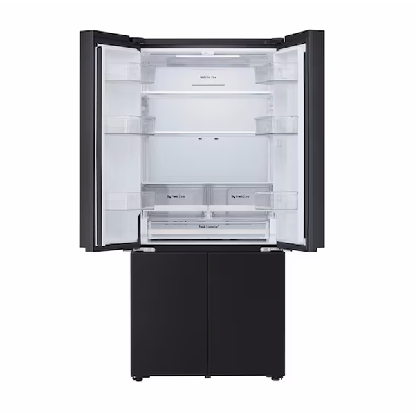 Buy LG 610 L GV-B25FFGMB Black Glass Finish French Door Refrigerator - Vasanth & Co