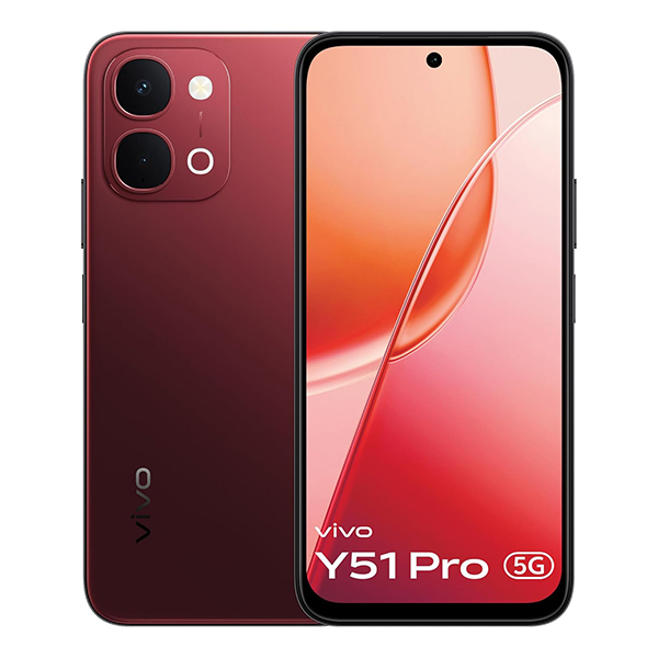 Buy Vivo Y51 Pro 5G 8GB RAM 128GB Festive Red Mobile Phone - Vasanth & Co