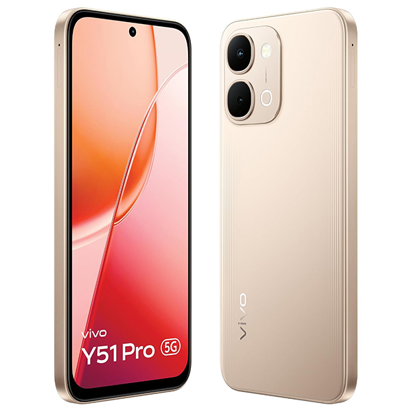 Buy Vivo Y51 Pro 5G 8GB RAM 128GB Noble Gold Mobile Phone - Vasanth & Co