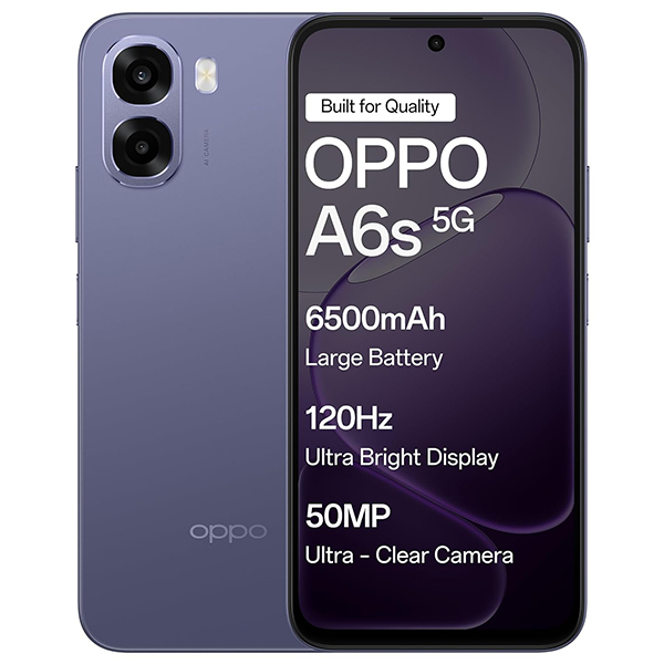 Buy Oppo A6s 5G 4GB 128GB Plum Purple Mobile Phone - Vasanth & Co