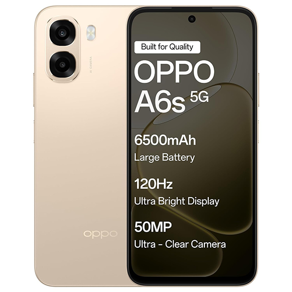 Buy Oppo A6s 5G 6GB 128GB Aurora Gold Mobile Phone - Vasanth & Co