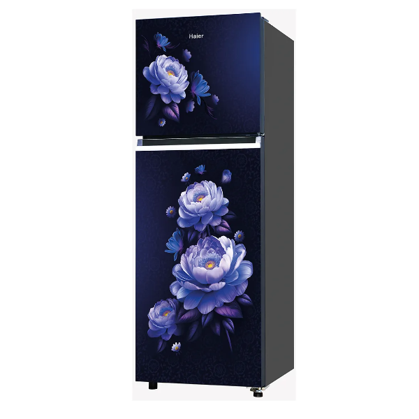 Buy Haier 240L 2 Star HRF-2902IEMBA-P Flat Door Marine Blossom Frost Free Double Door Refrigerator - Vasanth & Co