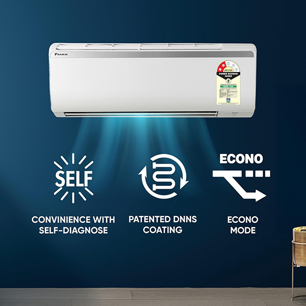 Buy Daikin 1.5 Ton 2 Star FTQ50XV16 White Fixed Speed Split Air Conditioner – Vasanth and Co