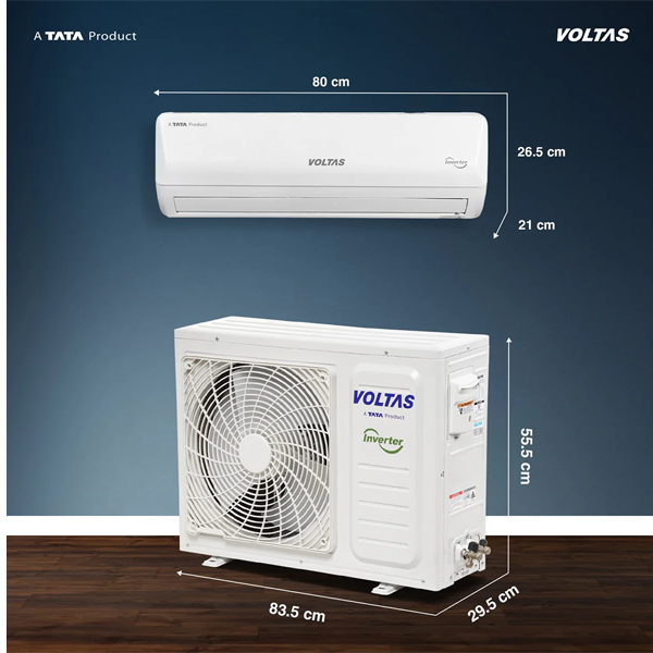 Buy Voltas 1 Ton 2 Star 122FS Emerald Split Air Conditioner – Vasanth and Co