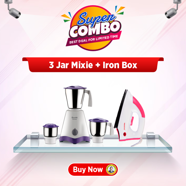 Buy Preethi Crown MG-205 500-Watt Mixer Grinder - Vasanth and co
