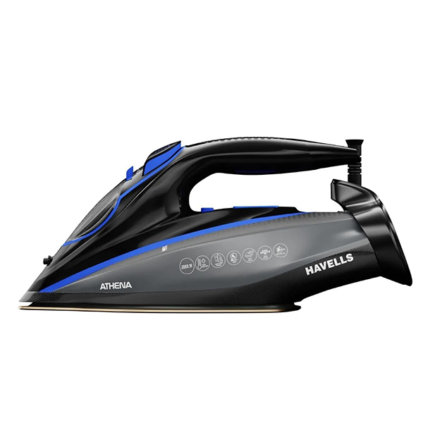 Buy Havells 3000 W Athena Modern Black Blue Steam Iron Box - Vasanth & Co