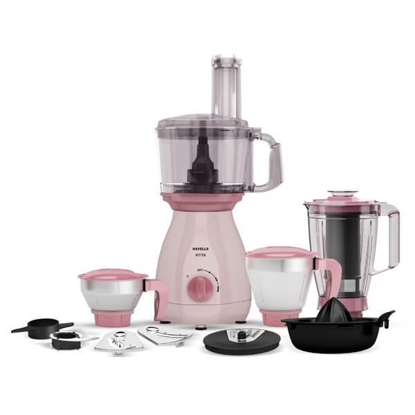 Buy Havells 750 W 4 Jar Rhythm Light Pink & Rose Pink Mixer Grinder - Vasanth & Co