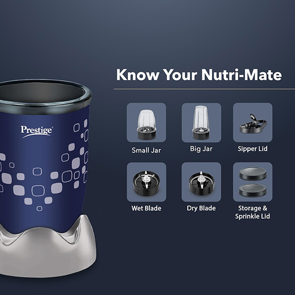 Buy Prestige 400W Blue Nutri-Mate Mixer Grinder - Vasanth & Co