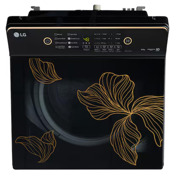 Buy LG 8 Kg 5 Star T80KMOB1Z Onyx Black Top Load Washing Machine - Vasanth & Co