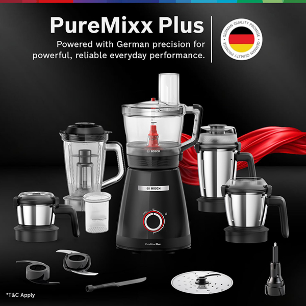 Buy Bosch 800W TrueMixx Plus MP8515A1KI Mixer Grinder - Vasanth & Co