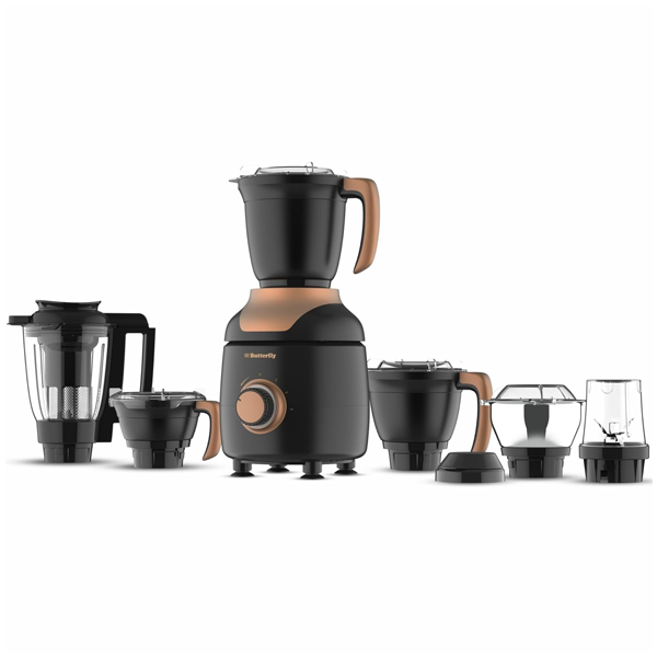 Buy Butterfly 1000 Watt 6 Jars Ziera Black Mixer Grinder - Vasanth & Co