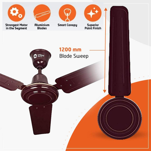 Buy Orient Electric Ocean Air 1200 Mm High speed Brown Ceiling Fan - Vasanth & Co