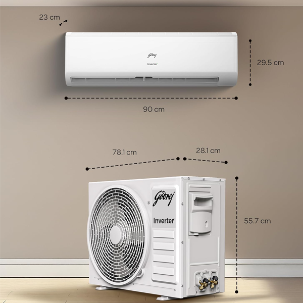 Buy Godrej 1.5 Ton 5 Star TR HIC 18J5TG WA White Inverter Split Air Conditioner - Vasanth & Co