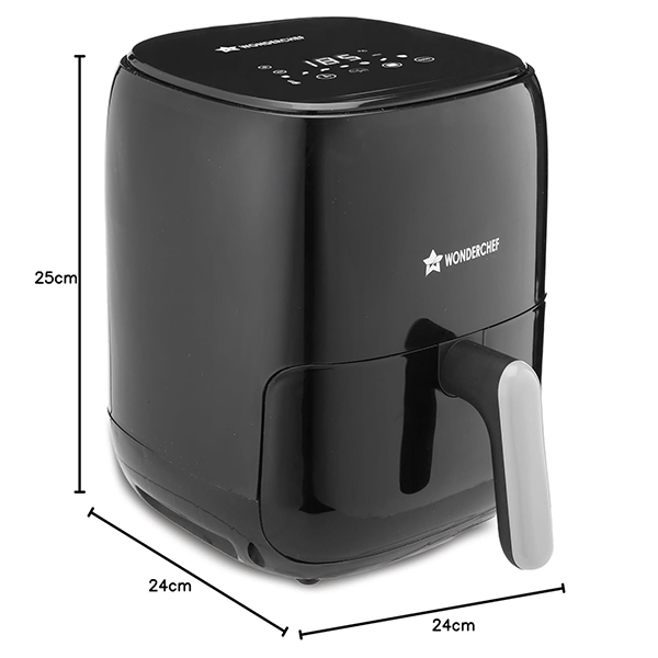 Buy Wonderchef 2 L 1000W Neo Cool Touch Black Digital Air Fryer - Vasanth & Co