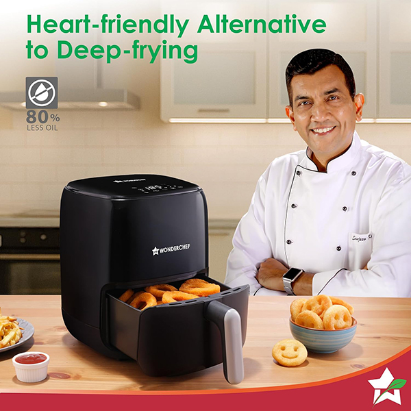 Buy Wonderchef 2 L 1000W Neo Cool Touch Black Digital Air Fryer - Vasanth & Co