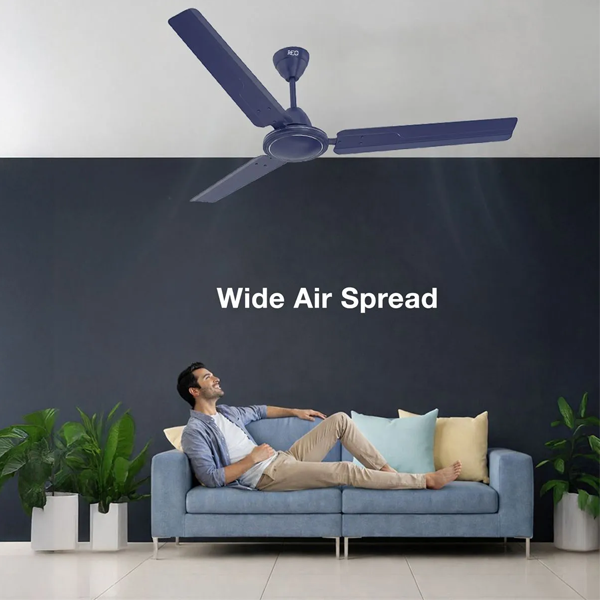 Buy Havells Reo Vaayu 1200mm ES Matt Blue Ceiling Fan - Vasanth & Co