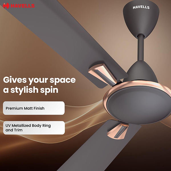 Buy Havells Quickair Neo 1200mm Smoke Brown HS Ceiling Fan - Vasanth & Co